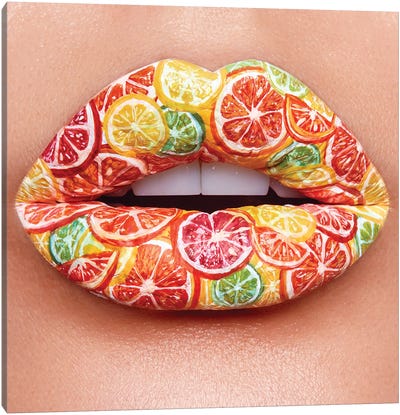 Vitamin C Canvas Art Print - Lemon & Lime Art