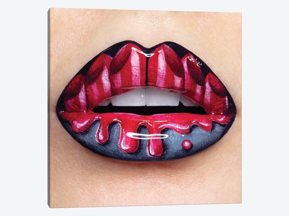 Lipsticks by Vlada Haggerty 1-piece Canvas Art Print