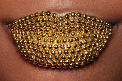 Golden by Vlada Haggerty acrylic art print