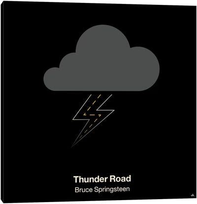 Thunder Road Canvas Art Print - Bruce Springsteen