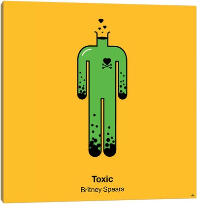 Toxic Canvas Art Print - Song Lyrics Art