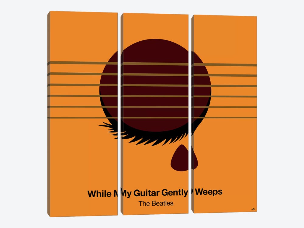 While My Guitar Gently Weeps by Viktor Hertz 3-piece Canvas Wall Art