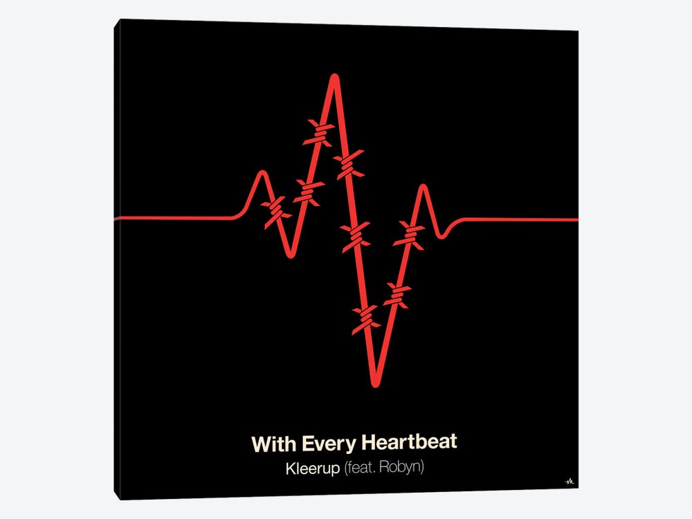 With Every Heartbeat by Viktor Hertz 1-piece Canvas Art Print