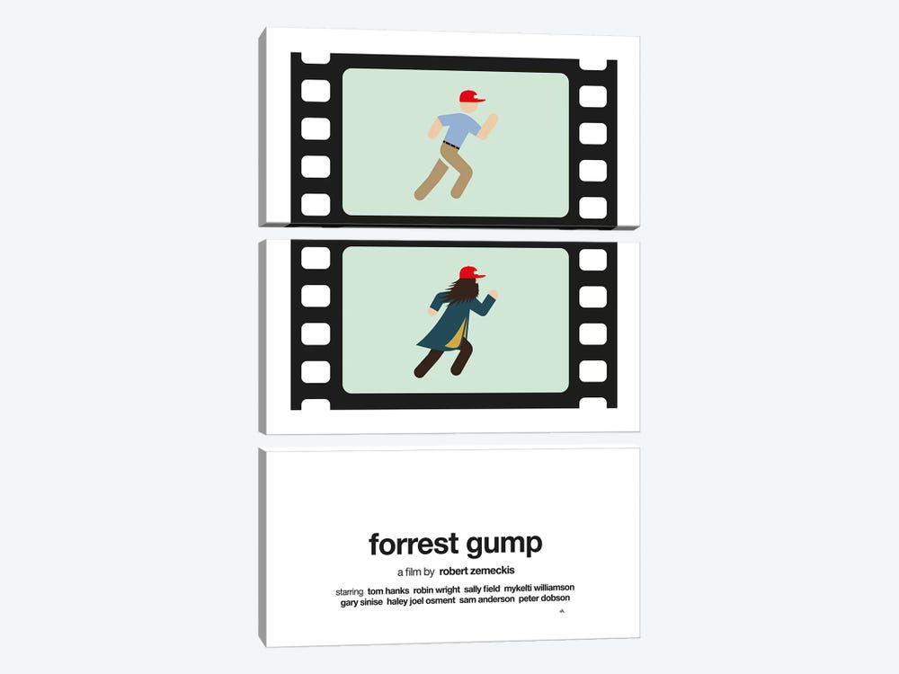 Forrest Gump by Viktor Hertz 3-piece Art Print