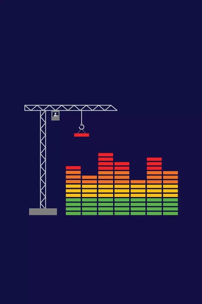 Buildning The Tempo by Viktor Hertz framed canvas print