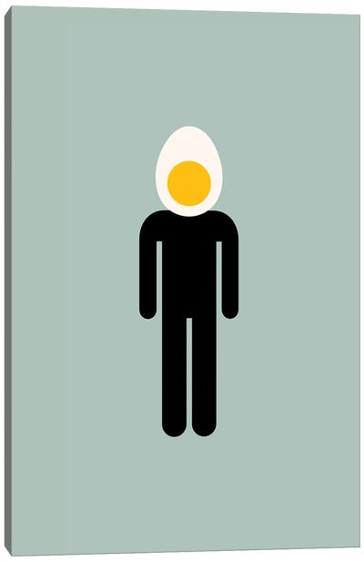 Egg Man Canvas Art Print - Egg Art