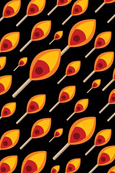 Fire In The Eyes by Viktor Hertz framed canvas print