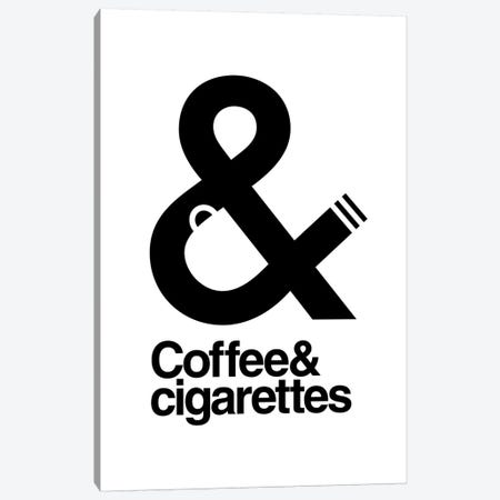 Coffee And Cigarettes Canvas Print #VHE154} by Viktor Hertz Canvas Art Print