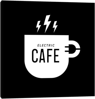 Electric Café Canvas Art Print - Coffee Shop & Cafe