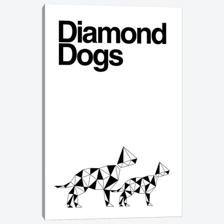 Diamond Dogs In Black And White Canvas Print #VHE160} by Viktor Hertz Art Print