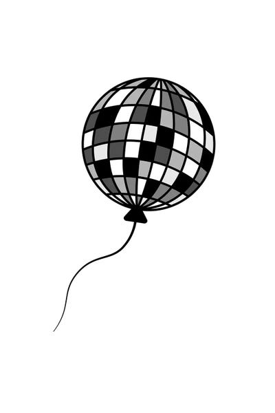 Goodbye Disco In Black And White by Viktor Hertz framed canvas print