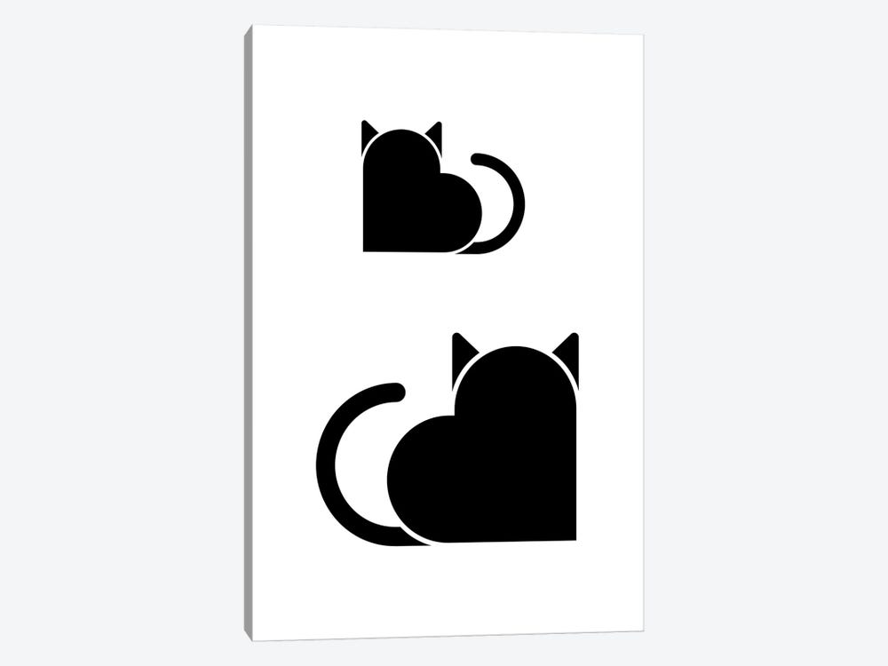 Love Cats In Black And White by Viktor Hertz 1-piece Canvas Art