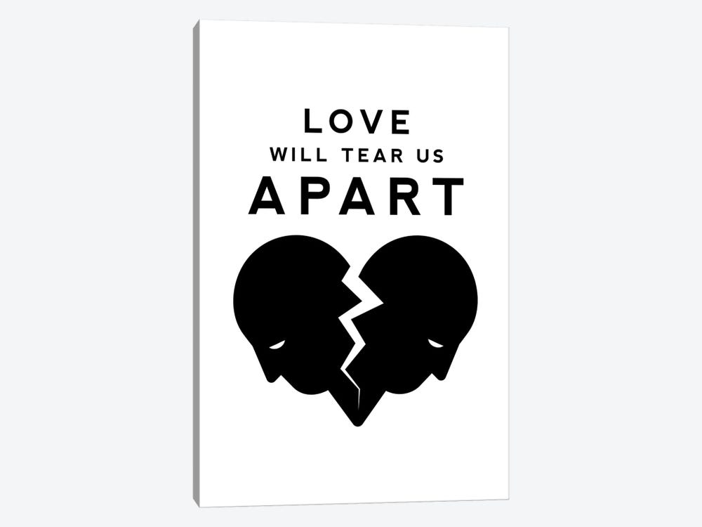 Love Will Tear Us Apart In Black And White by Viktor Hertz 1-piece Canvas Artwork