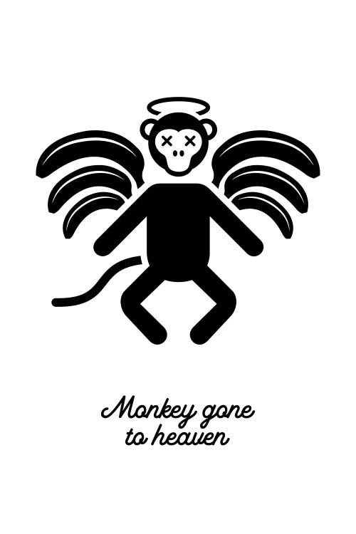 Monkey Gone To Heaven In Black And White