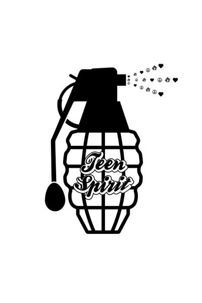 Teen Spirit In Black And White by Viktor Hertz framed canvas print