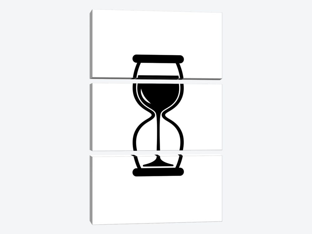 Time For Wine In Black And White by Viktor Hertz 3-piece Art Print