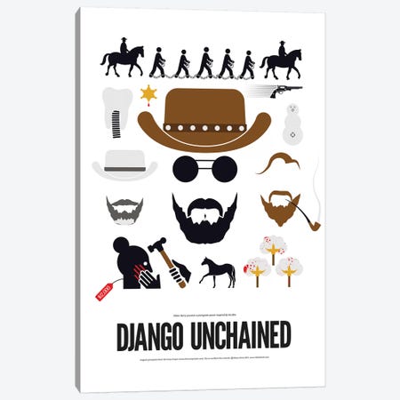 Django Unchained Canvas Print #VHE186} by Viktor Hertz Canvas Artwork