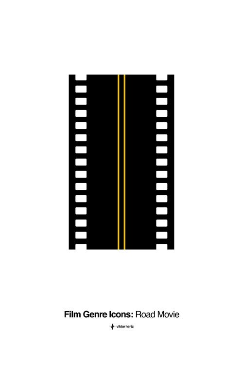 Road Movie Film Genre Icon by Viktor Hertz wall art