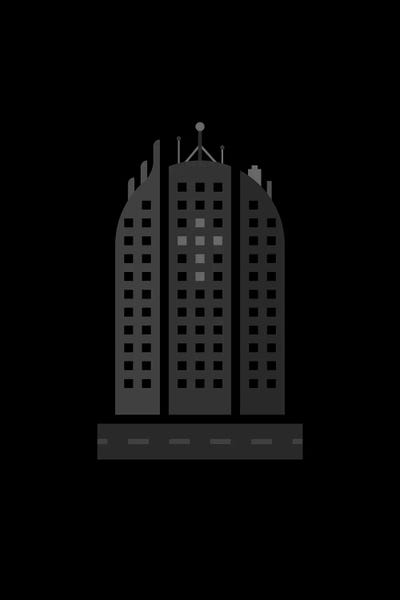 Dead City by Viktor Hertz framed canvas print