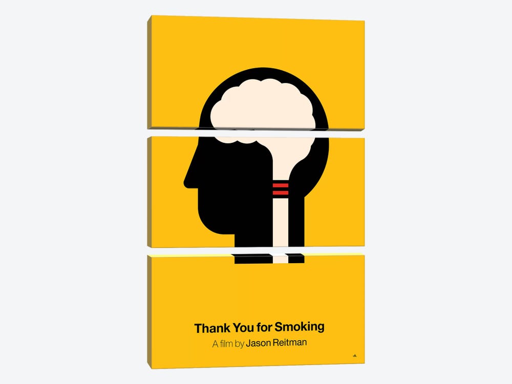 Thank You For Smoking by Viktor Hertz 3-piece Canvas Art Print