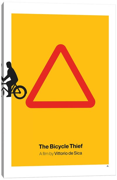 The Bicycle Thief Canvas Art Print - Viktor Hertz