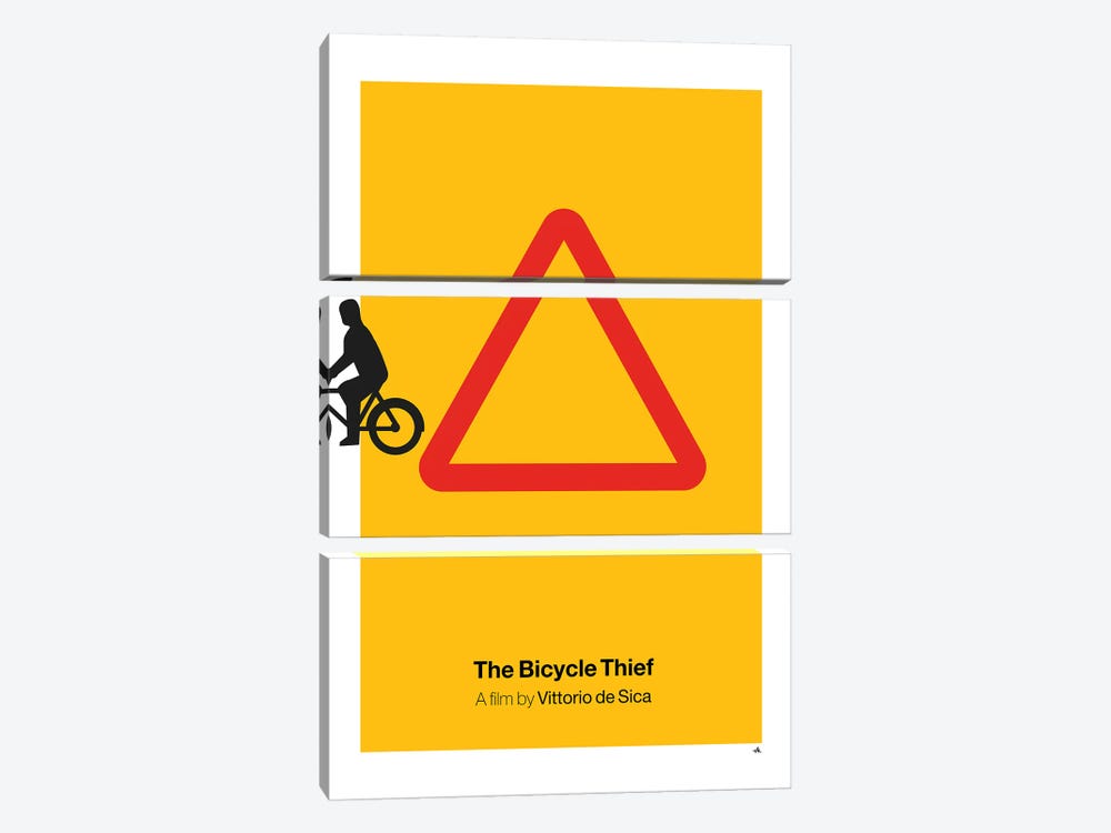 The Bicycle Thief by Viktor Hertz 3-piece Art Print