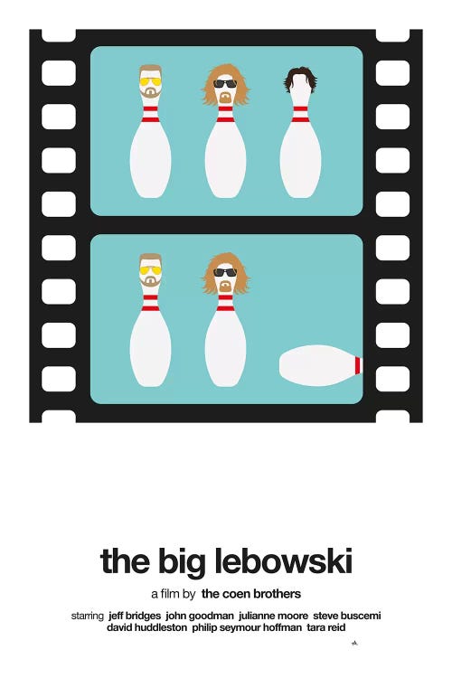 The Big Lebowski by Viktor Hertz wall art