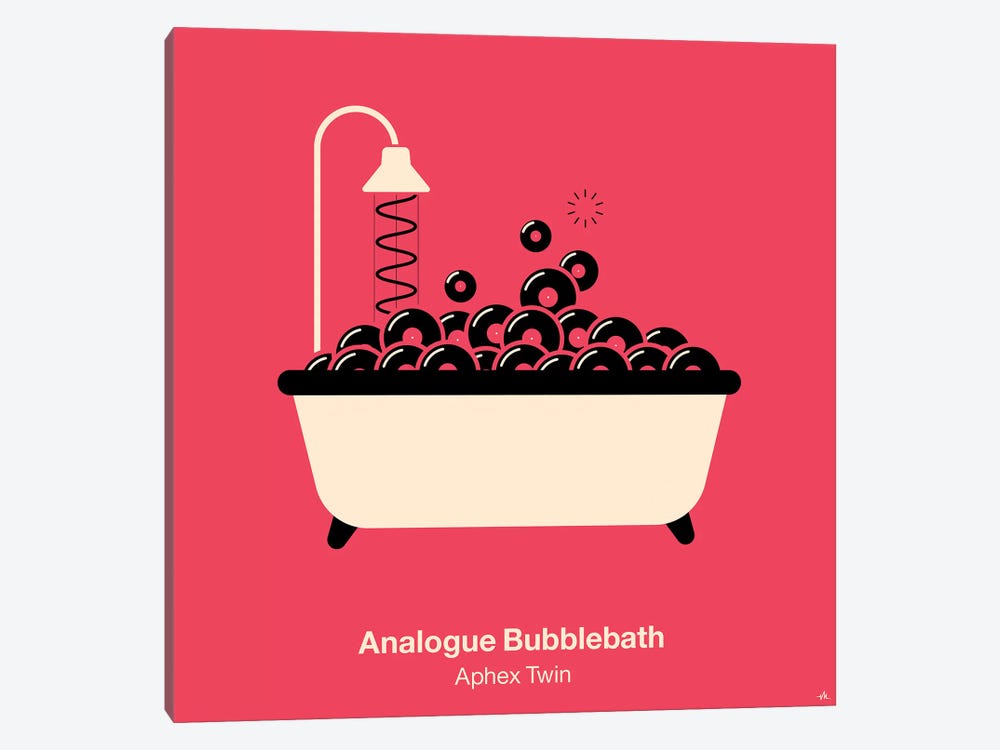 Analogue Bubblebath by Viktor Hertz 1-piece Canvas Art Print