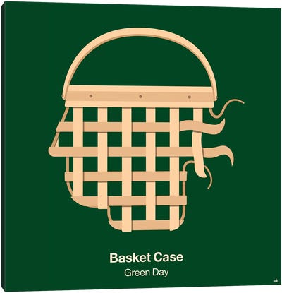 Basket Case Canvas Art Print - Pop Music Art