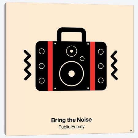 Bring The Noise Canvas Print #VHE34} by Viktor Hertz Canvas Art Print