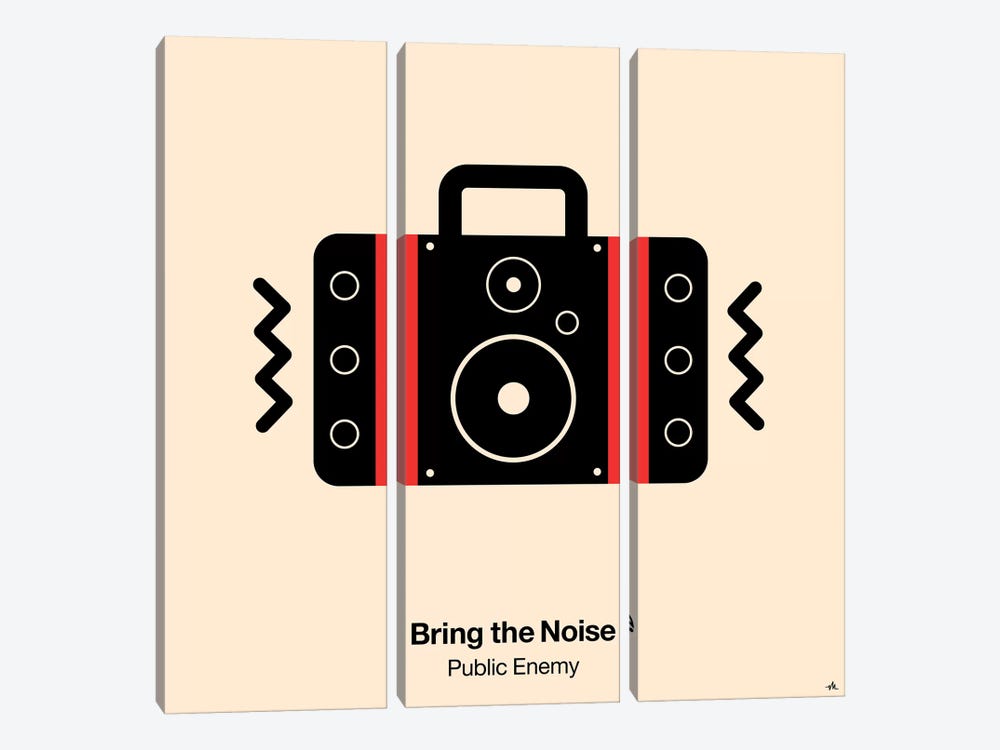 Bring The Noise by Viktor Hertz 3-piece Canvas Art Print
