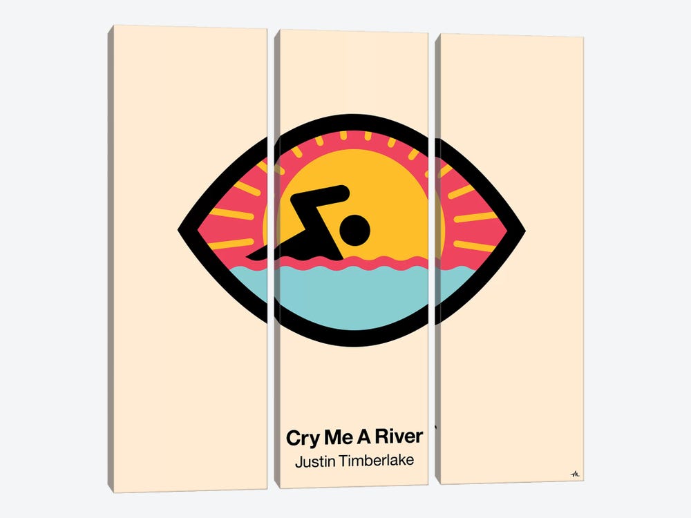 Cry Me A River by Viktor Hertz 3-piece Art Print