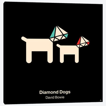Diamond Dogs Canvas Print #VHE39} by Viktor Hertz Canvas Artwork