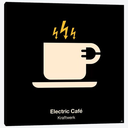 Electric Cafe Canvas Print #VHE42} by Viktor Hertz Canvas Print