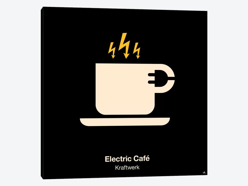 Electric Cafe by Viktor Hertz 1-piece Canvas Artwork