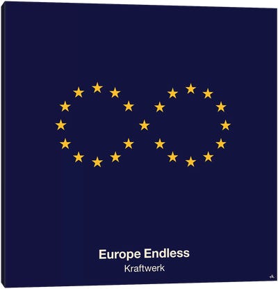 Europe Endless Canvas Art Print - Black & Dark Art