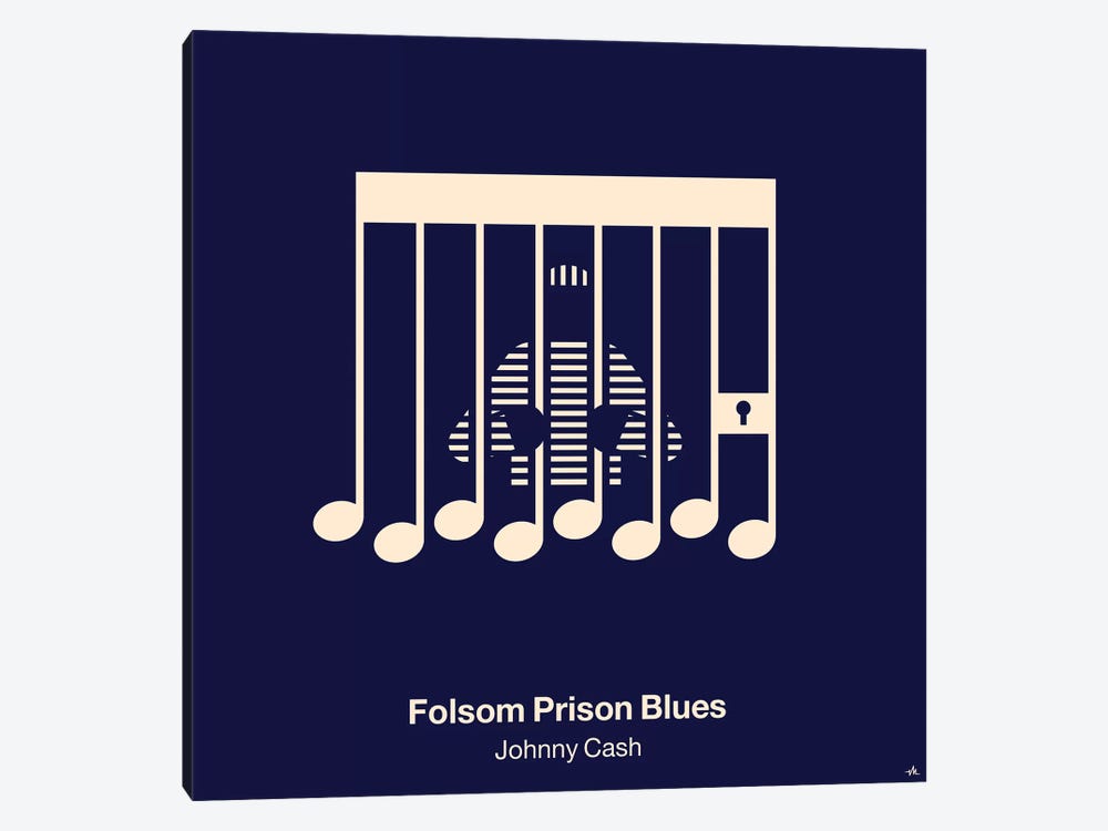 Folsom Prison Blues by Viktor Hertz 1-piece Canvas Artwork