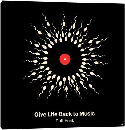 Give Life Back To Music Canvas Art Print - Musician Art