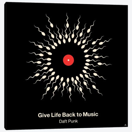 Give Life Back To Music Canvas Print #VHE48} by Viktor Hertz Canvas Art Print