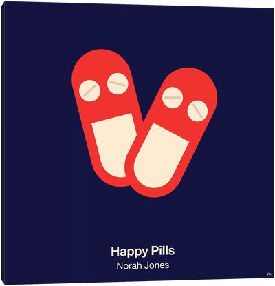 Happy Pills Canvas Art Print - Pop Music Art