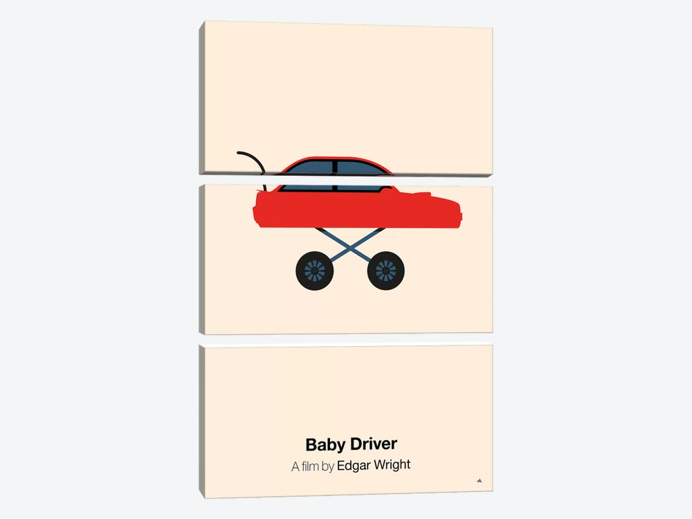 Baby Driver by Viktor Hertz 3-piece Art Print