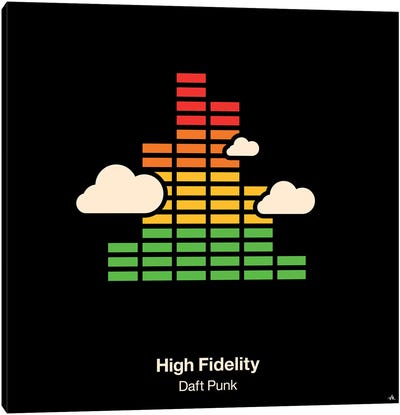 High Fidelity Canvas Art Print - Daft Punk