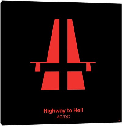 Highway To Hell Canvas Art Print - Music Lover