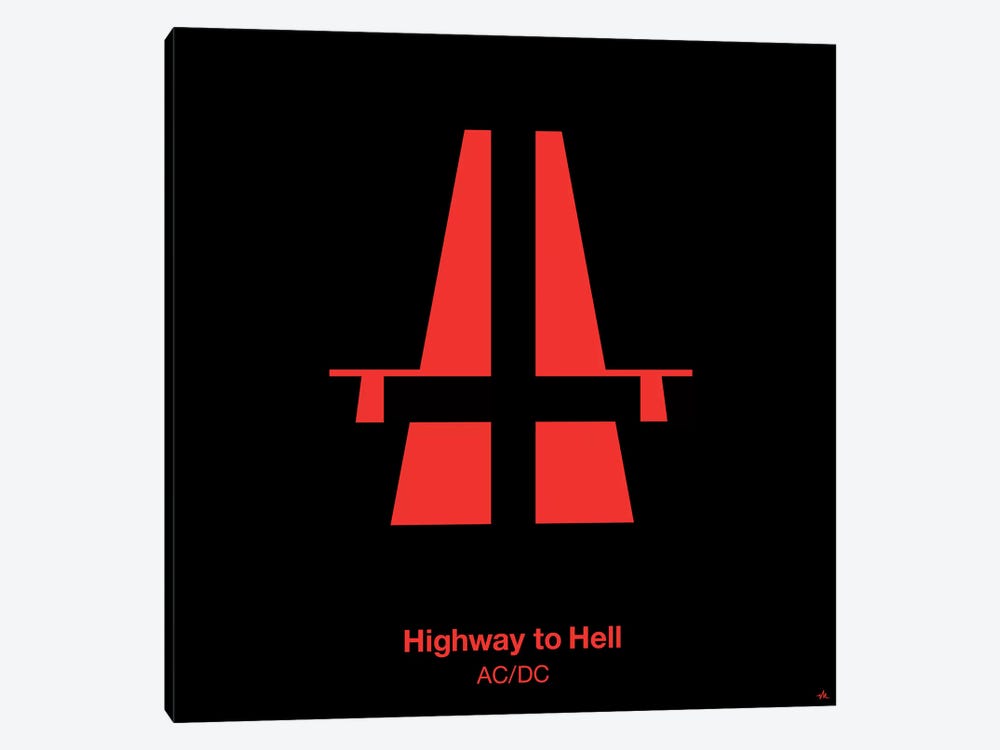 Highway To Hell by Viktor Hertz 1-piece Canvas Wall Art