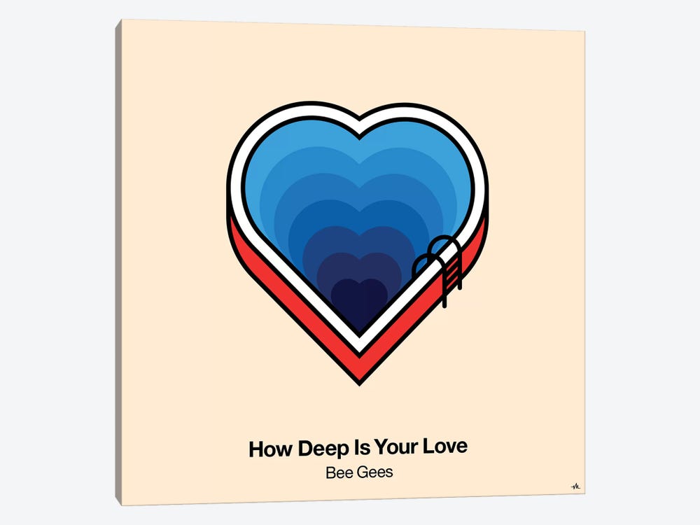 How Deep Is Your Love by Viktor Hertz 1-piece Canvas Art Print