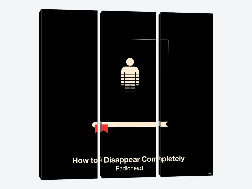 How To Disappear Completely by Viktor Hertz 3-piece Canvas Art