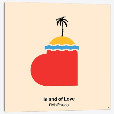 Island Of Love Canvas Print #VHE56} by Viktor Hertz Art Print