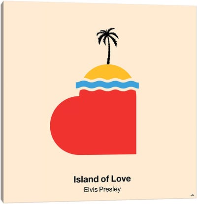 Island Of Love Canvas Art Print - Viktor Hertz