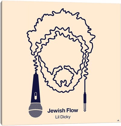 Jewish Flow Canvas Art Print - Musician Art