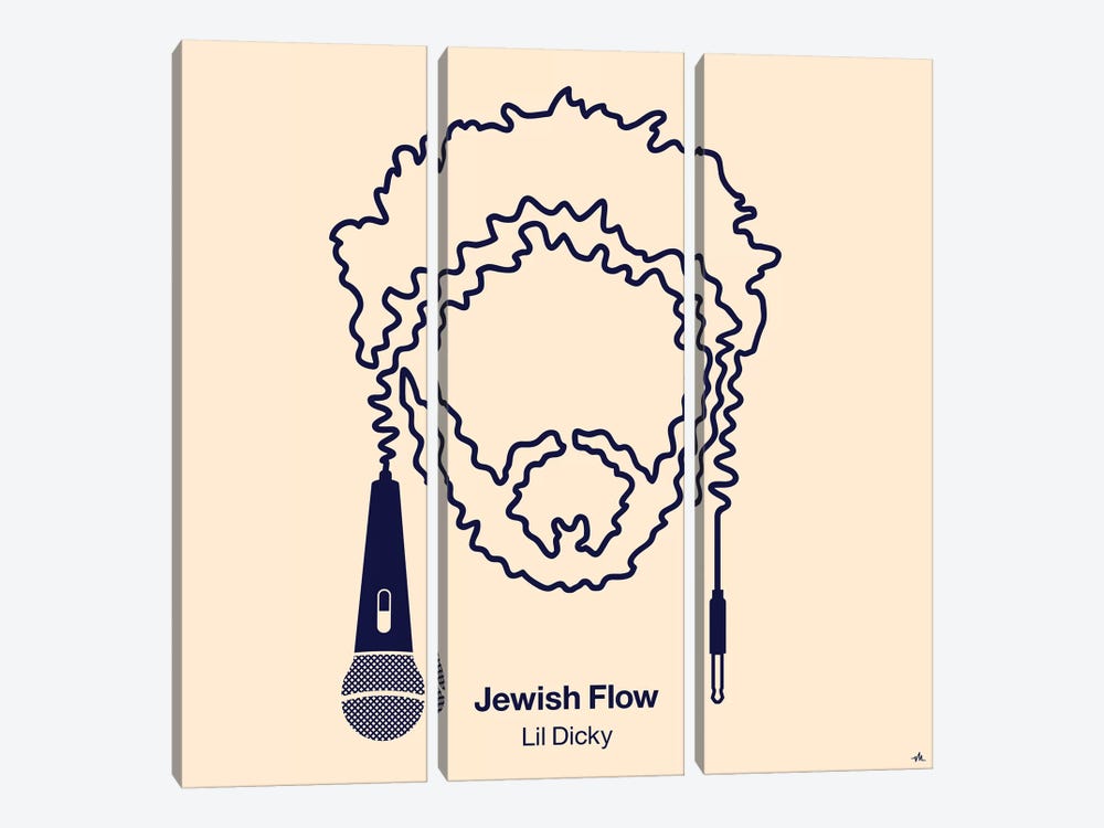 Jewish Flow by Viktor Hertz 3-piece Canvas Artwork